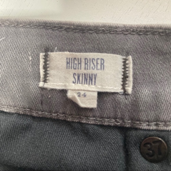 Madewell high rise skinny jeans grey size 24 - Picture 4 of 7
